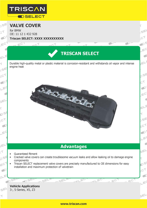 Triscan SELECT - Valve Cover